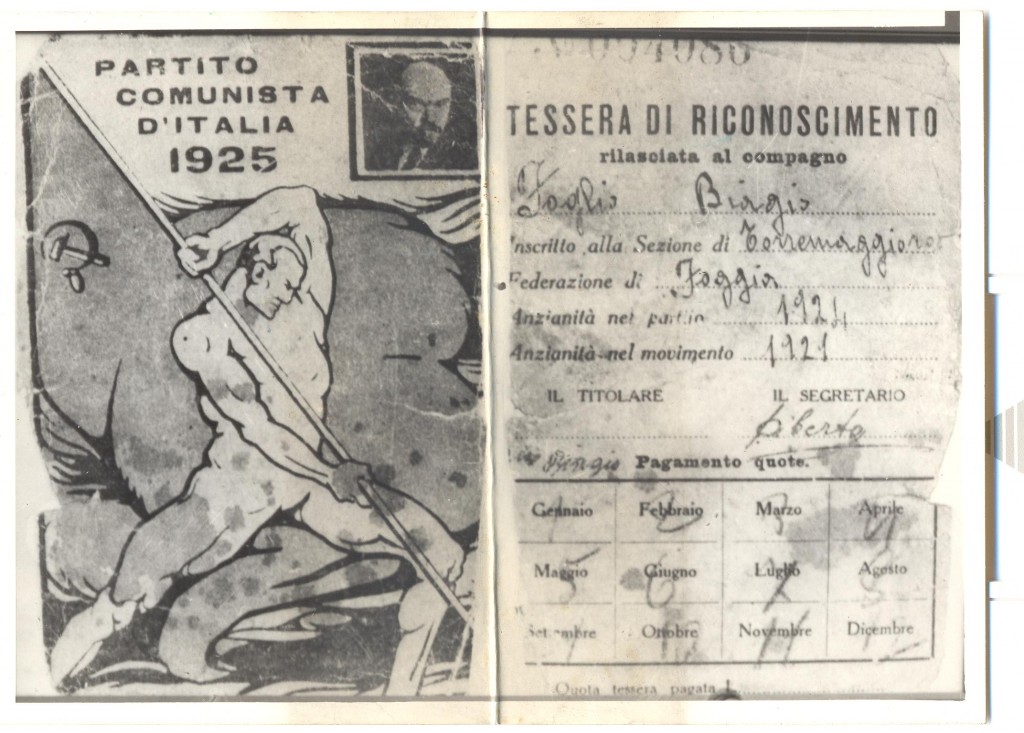 tessera comunista