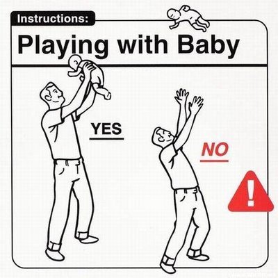 giocare con un neonato