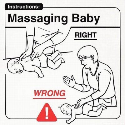 massaggi per un neonato