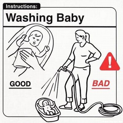 lavare un neonato