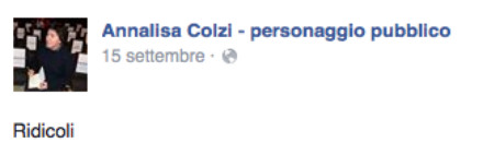 annalisa colzi contro i gay