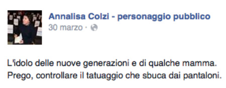 annalisa colzi fedez tatuaggi