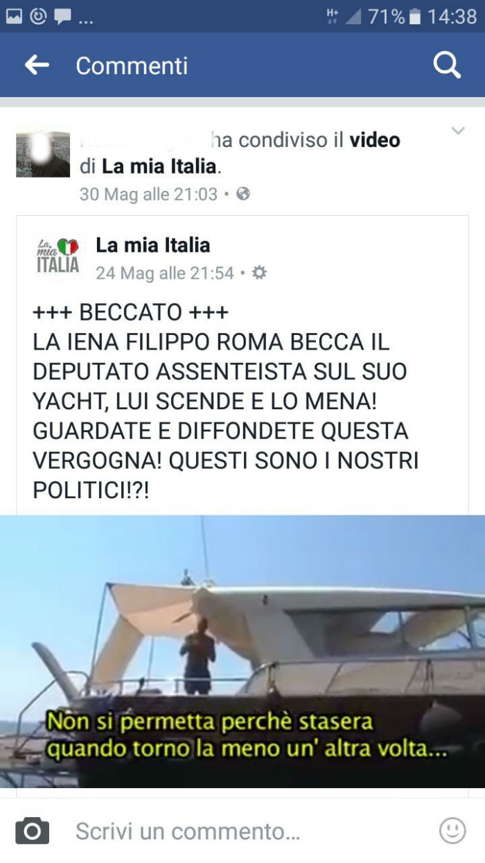 facebook insulti