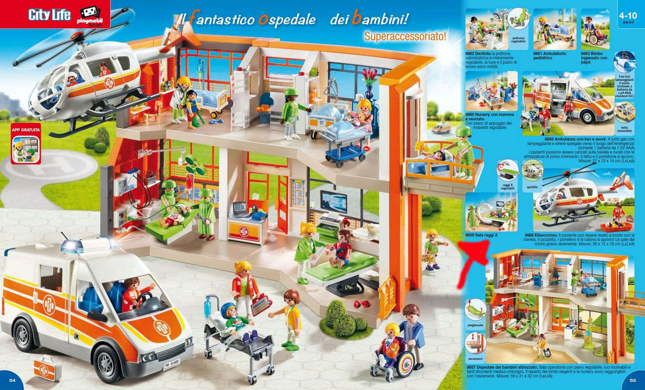 sala raggi x playmobil