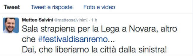 salvini twitter