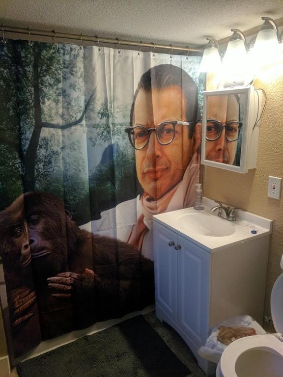 Jeff Goldblum Custom Waterproof Fabric Shower Curtain