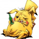 pikachu drunk