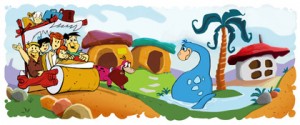 google doodle flintstones