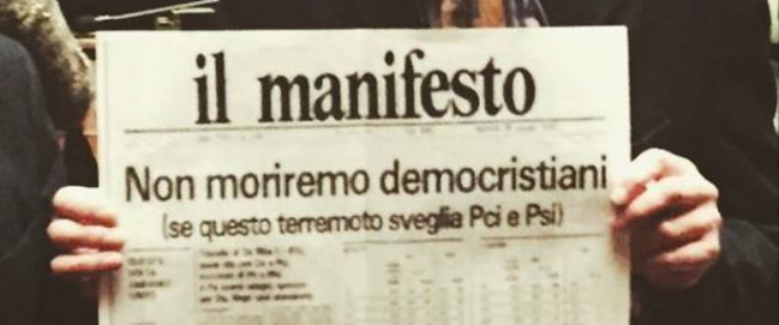 il manifesto non moriremo democristiani