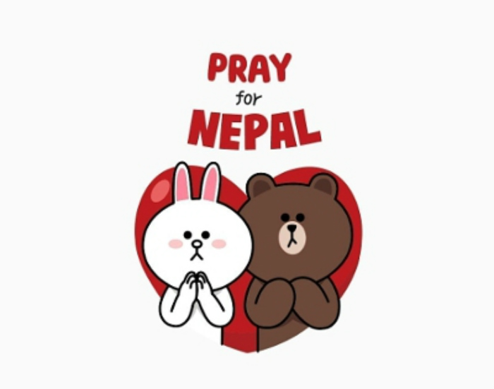 pray for Nepal Line