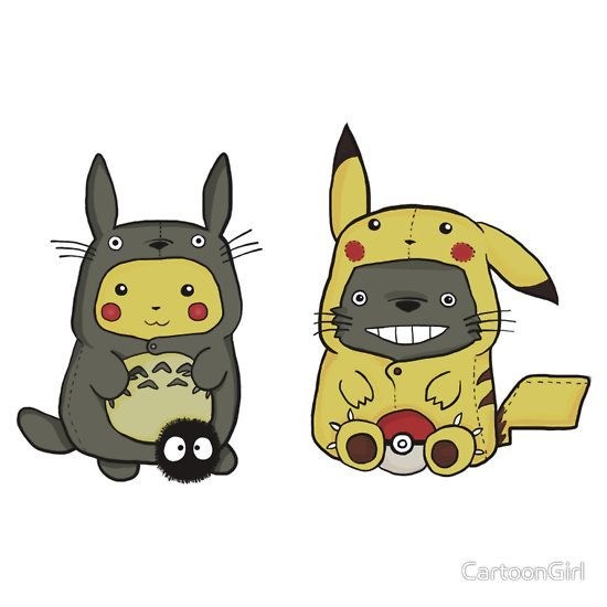 pikachu totoro